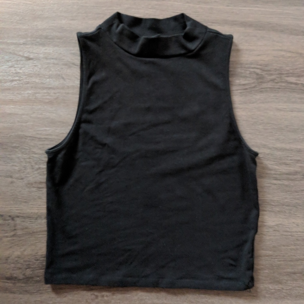 High neck crop top